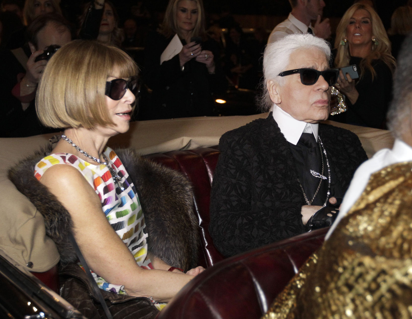 Karl Lagerfeld and Anna Wintour